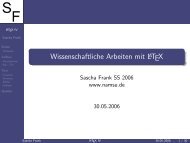 LaTeX Kurs wissenschaftliche Arbeit als PDF Datei (ca. 240 kB)