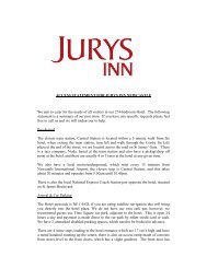 ACCESS STATEMENT FOR JURYS INN NEWCASTLE We aim to ...