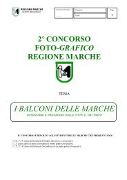 Bando 2° Concorso Foto-Grafico - Regione Marche
