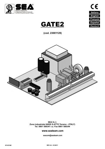 Gate 2 Instructions - SEA (UK)