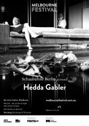 (Germany) Hedda Gabler - Melbourne Festival