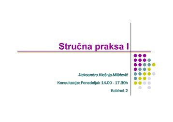 StruÄna praksa I