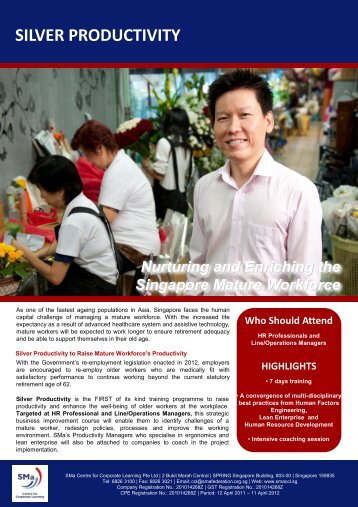 Silver Productivity Brochure - Singapore Manufacturing Federation