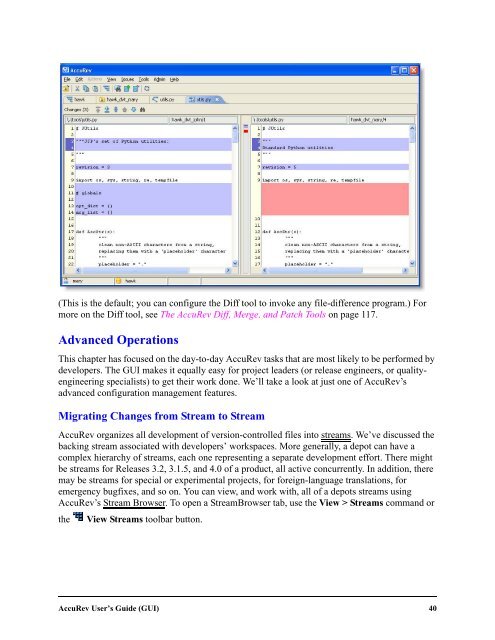 AccuRev User's Guide (GUI)