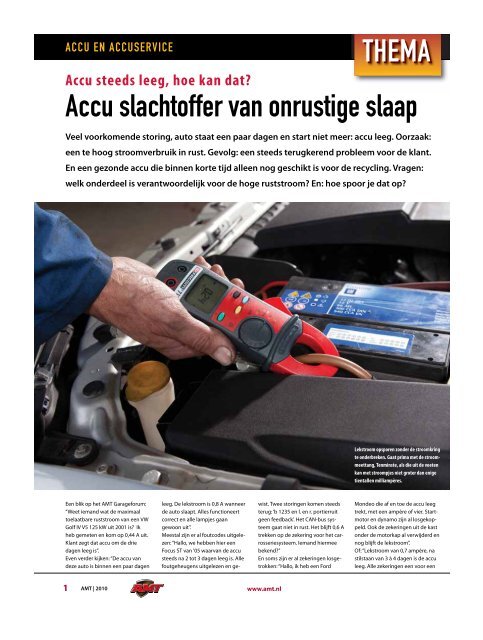 Accu Slachtoffer - AMT.nl