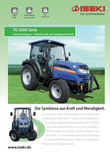 Kommunaltechnik iseki Kommunaltraktor TG 5000