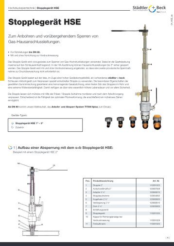 StopplegerÃ¤t HSE - stÃ¤dtler + beck