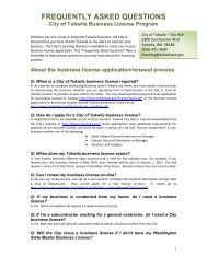 Business License Frequently Asked Questions - the City of Tukwila