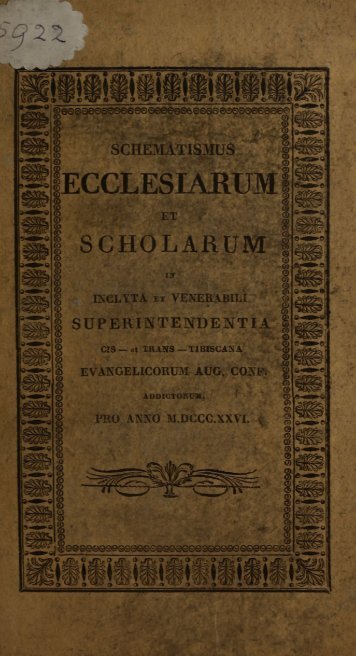 Schematismus 1826.