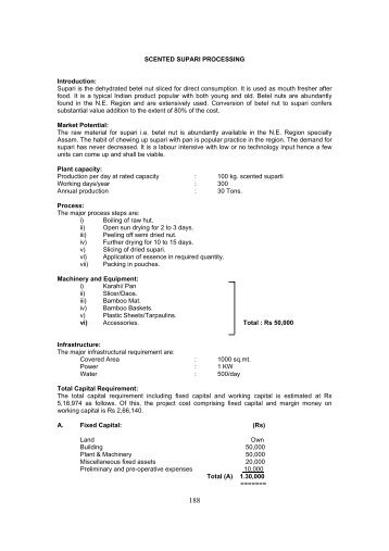 SCENTED SUPARI PROCESSING Introduction: Supari is ... - smallB