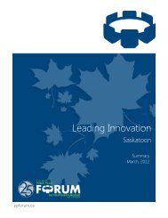 Leading Innovation - Saskatoon - Public Policy Forum