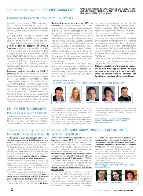 Suresnes Magazine - Octobre 2011