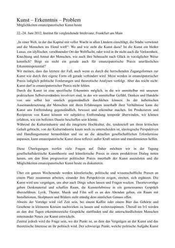 Kunst â Erkenntnis â Problem - AStA der Johann Wolfgang Goethe ...