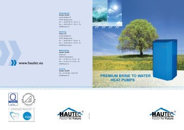 Ground source - Hautec Heat Pumps