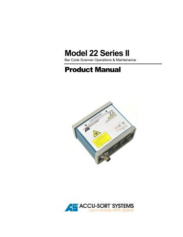 Model 22 Series II - Cybarcode, Inc.