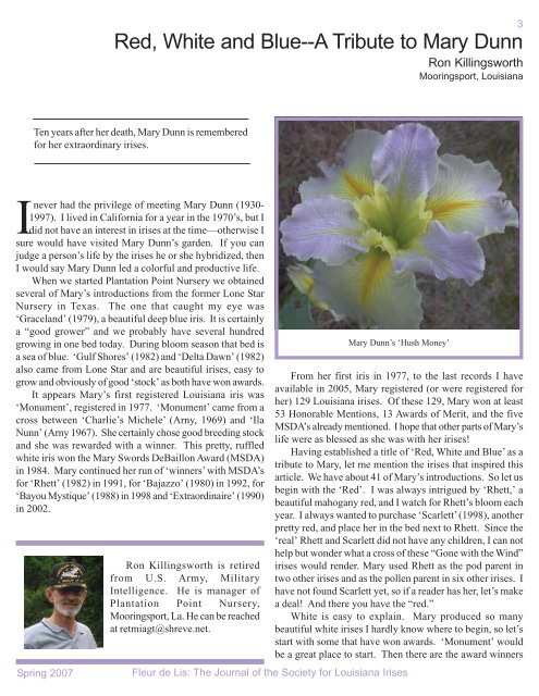 An illustrated tribute to Mary Dunn and her iris - Society for ...