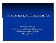 robotics & mechatronics - Engineering and Computing - Florida ...