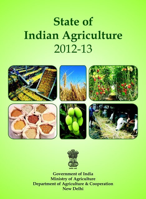 State of Indian Agriculture 2012-13 - Agritech Portal - TNAU