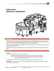 Pallet Pool Operator's Addendum - Haas Automation, Inc.