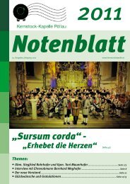 Notenblatt 2011