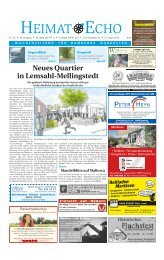 Neues uartier in Lemsahl Mellingstedt - Heimat Echo