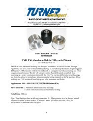 TMS E36 Aluminum/Delrin Differential Mount - Turner Motorsport