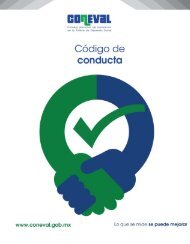 1 CÃDIGO DE CONDUCTA DEL CONEVAL I. IntroducciÃ³n El ...