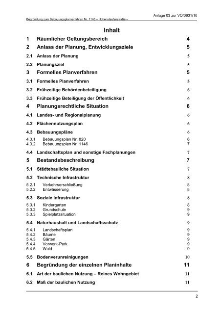 Bebauungsplan Nr. 1146 - Hohenstaufenstraße - Stadt Wuppertal