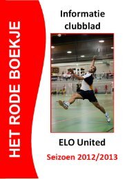 download het informatie clubblad 2012-2013 - ELO United