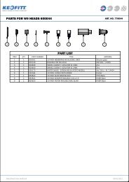 PARTS FOR WA BCADS EFFF44 PART LIST - Keofitt