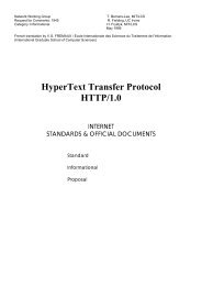 transfert Hypertext - RFC