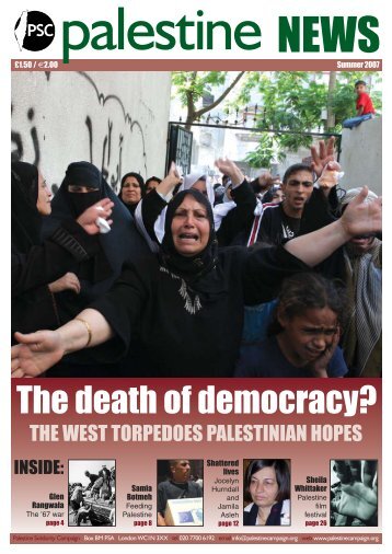 The death of democracy? - Palestine Solidarity Campaign
