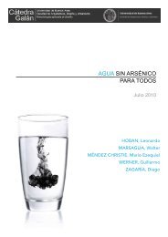 Contaminacion del agua con arsenico - CatedraGalan.com.ar