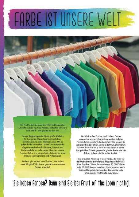 Fruit of the Loom Katalog 2015/2016