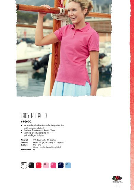 Fruit of the Loom Katalog 2015/2016