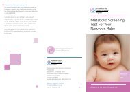 Metabolic Screening Test For Your Newborn Baby - KK Women's ...