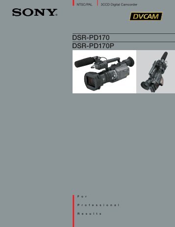 DSR-PD170 DSR-PD170P