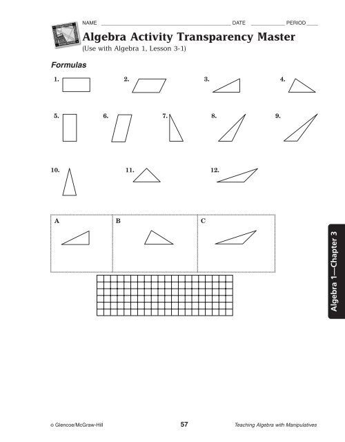 Teaching Algebra with Manipulatives