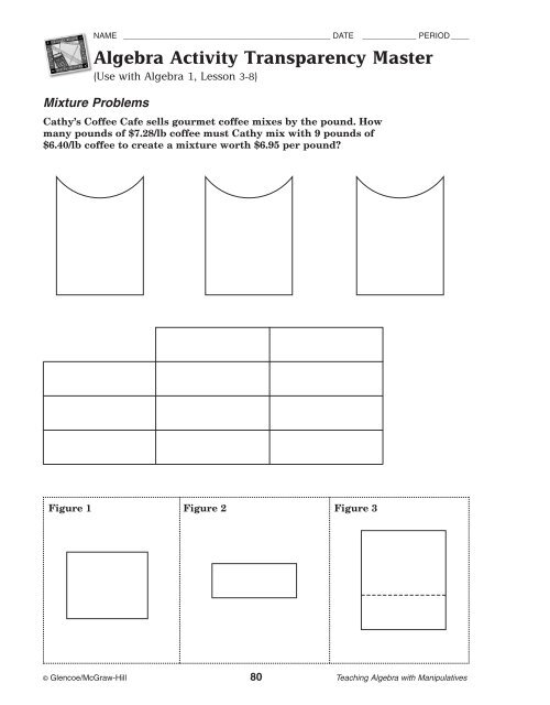 Teaching Algebra with Manipulatives