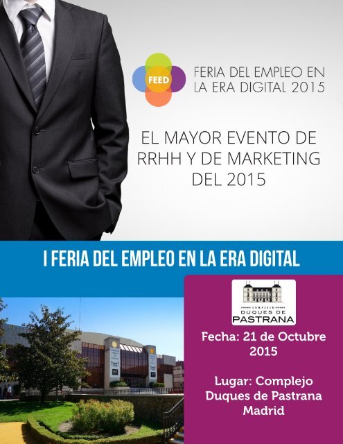 Dossier de Prensa - Feria del Empleo en la Era Digital - F.E.E.D.