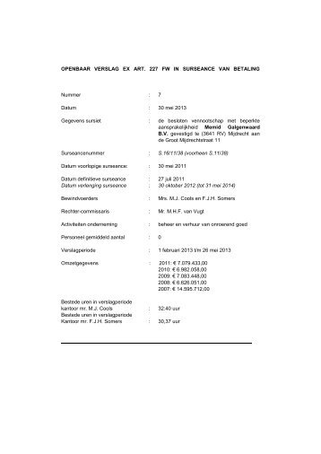 OPENBAAR VERSLAG 7.pdf - La Gro Advocaten