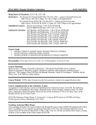 141 Syllabus F13 - Department of Chemistry - University of Iowa