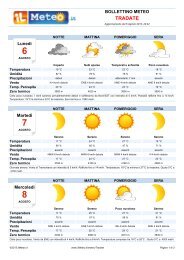 Bollettino Meteo Tradate - ilmeteo.it