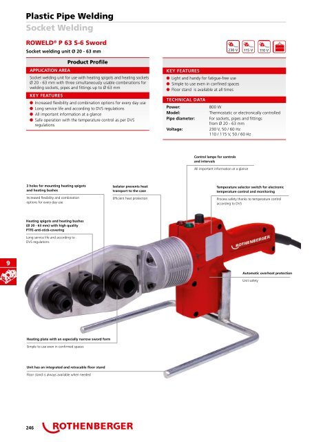 Catalog scule pentru instalatori ROTHENBERGER