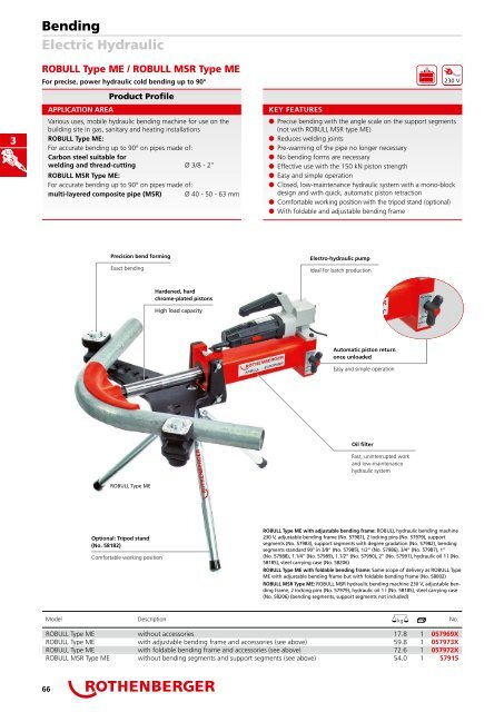 Catalog scule pentru instalatori ROTHENBERGER