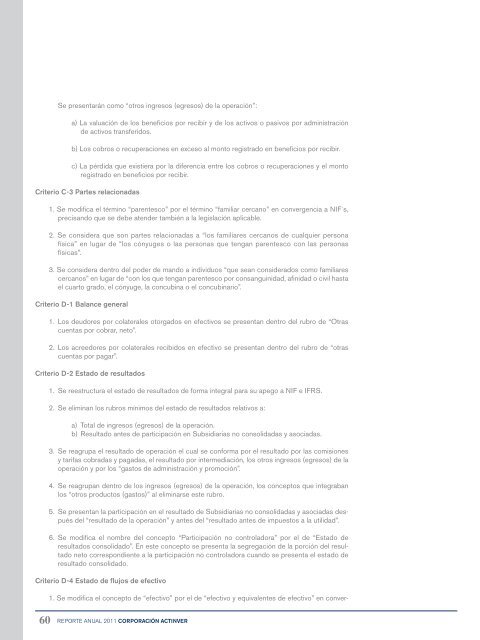 Reporte Anual 2011 - Actinver