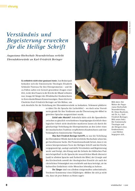 magazin - Windsbacher Knabenchor