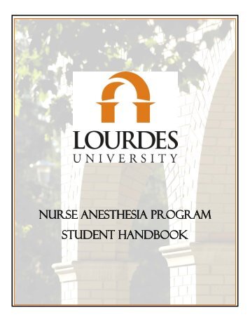 nurse anesthesia program student handbook - Lourdes College