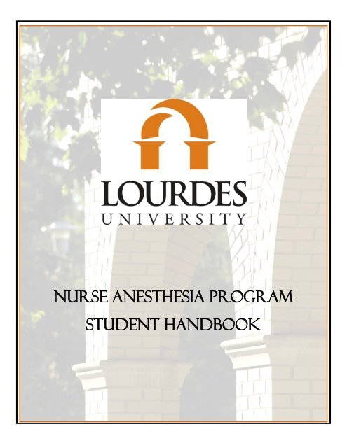 nurse anesthesia program student handbook - Lourdes College