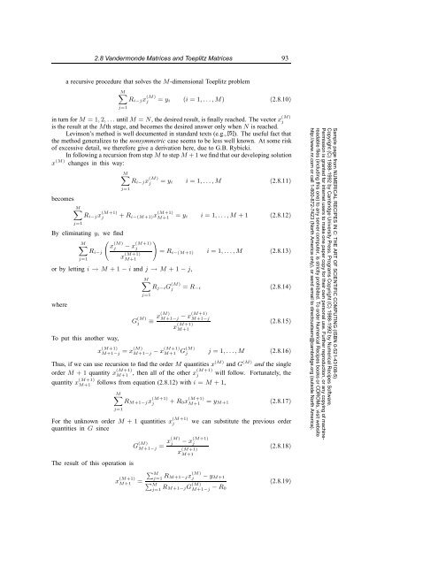 Numerical recipes